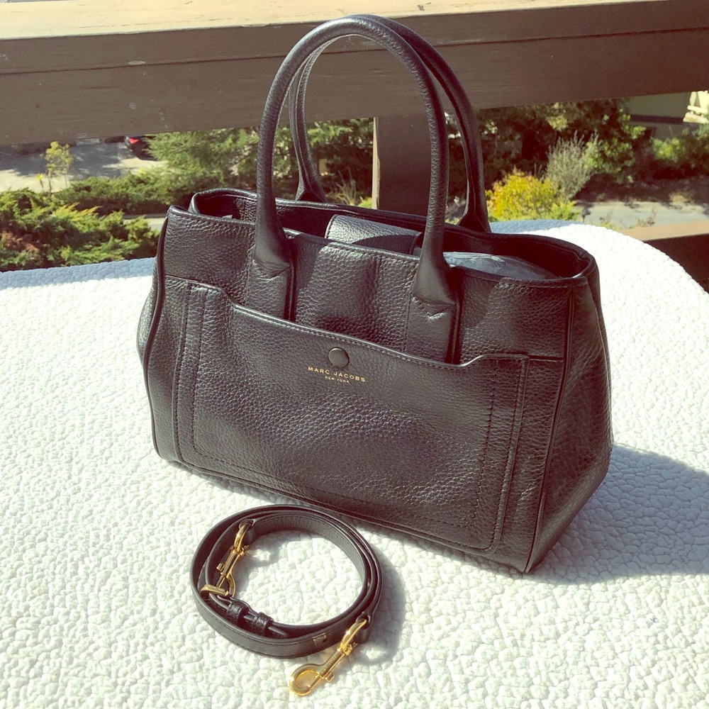 Marc Jacobs Black Leather Satchel